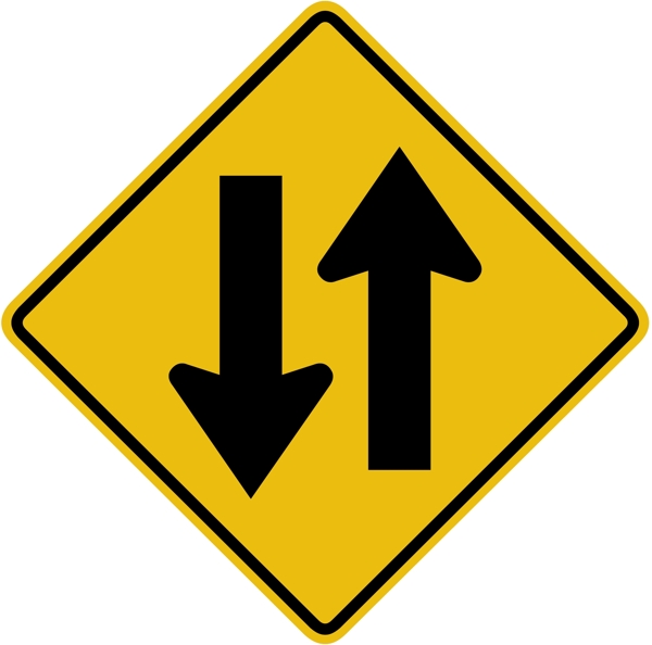 外国交通图标双向道路图标