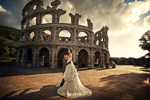 罗马风格婚纱照图片