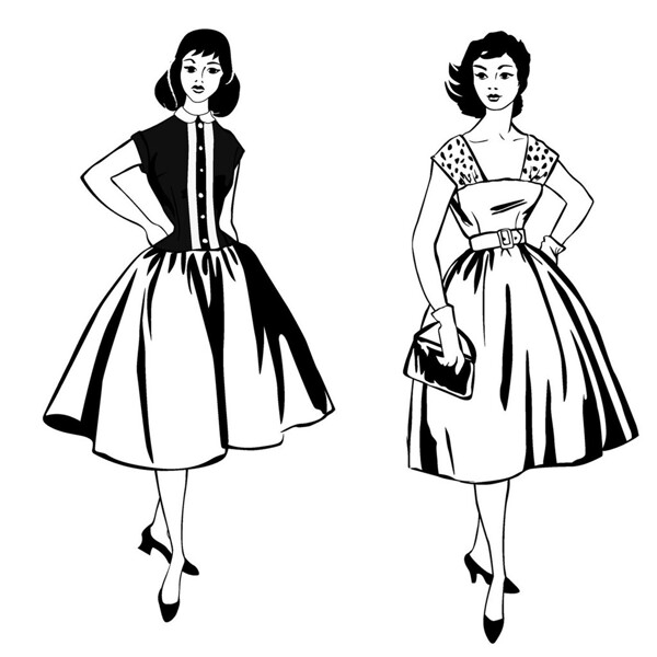 2款公主裙设计图