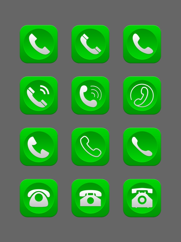 电话图片绿色电话图标电话标示
