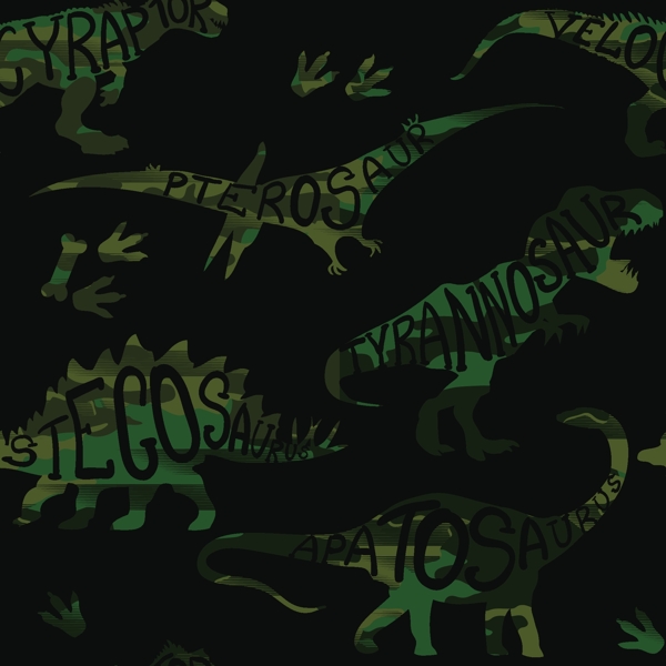 恐龙迷彩花纹