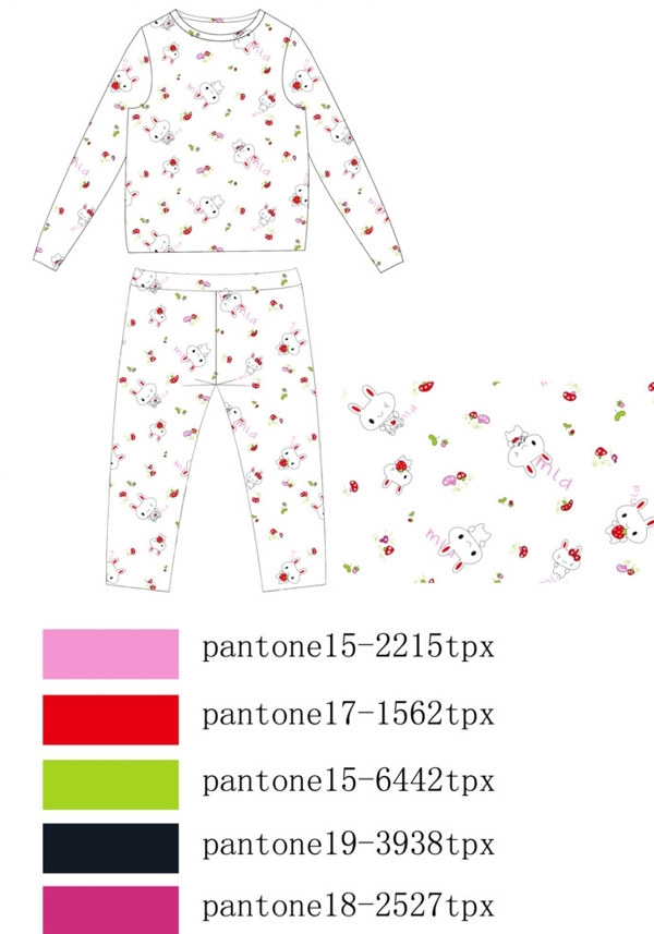 儿童服饰卡通印花内衣源文件图片
