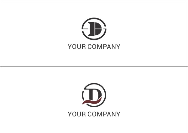 两款字母D标志设计