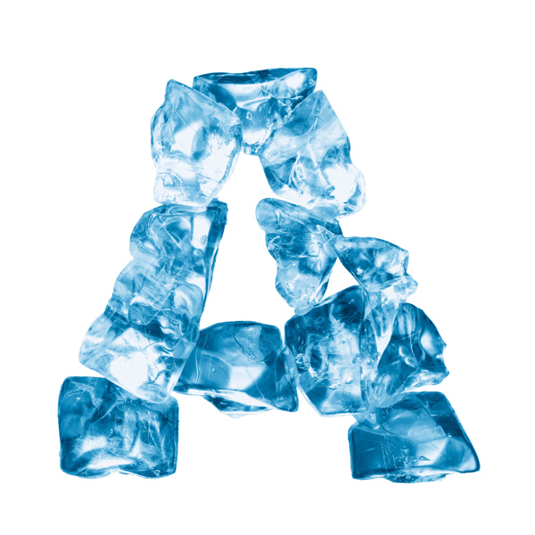 冰块组合字母A