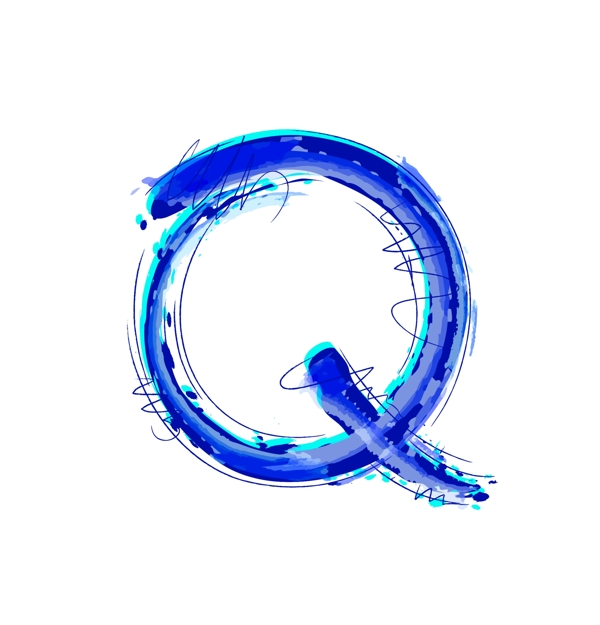 大写字母Q模板视频
