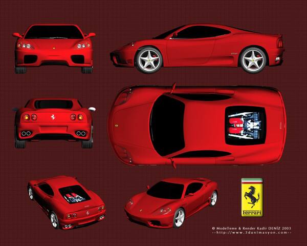 法拉利Ferrari360Modena高模