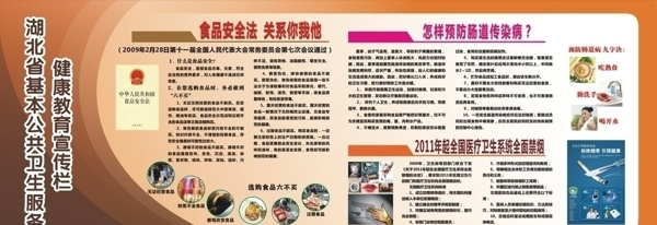 湖北省基本公共卫生服务健康教育宣传栏图片