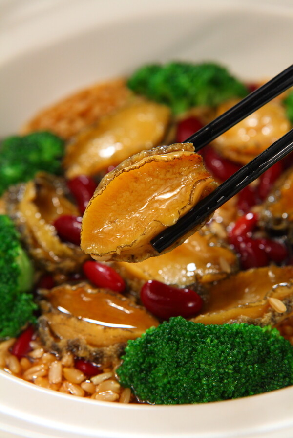燕麦红腰豆焖鲜鲍仔图片