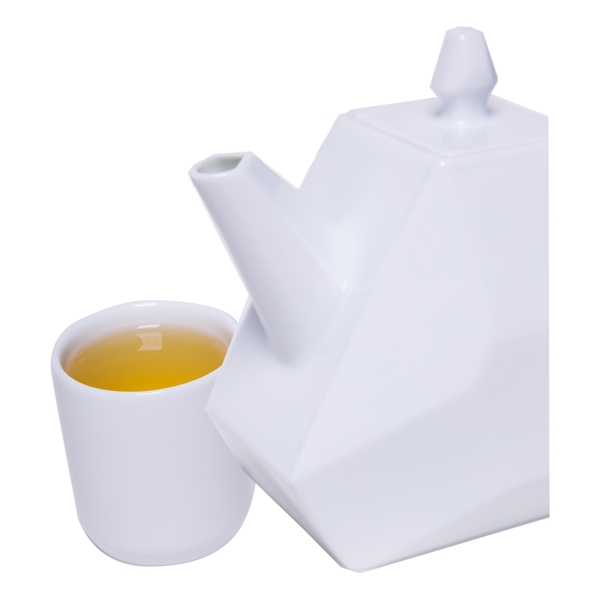 白色创意茶壶组合元素