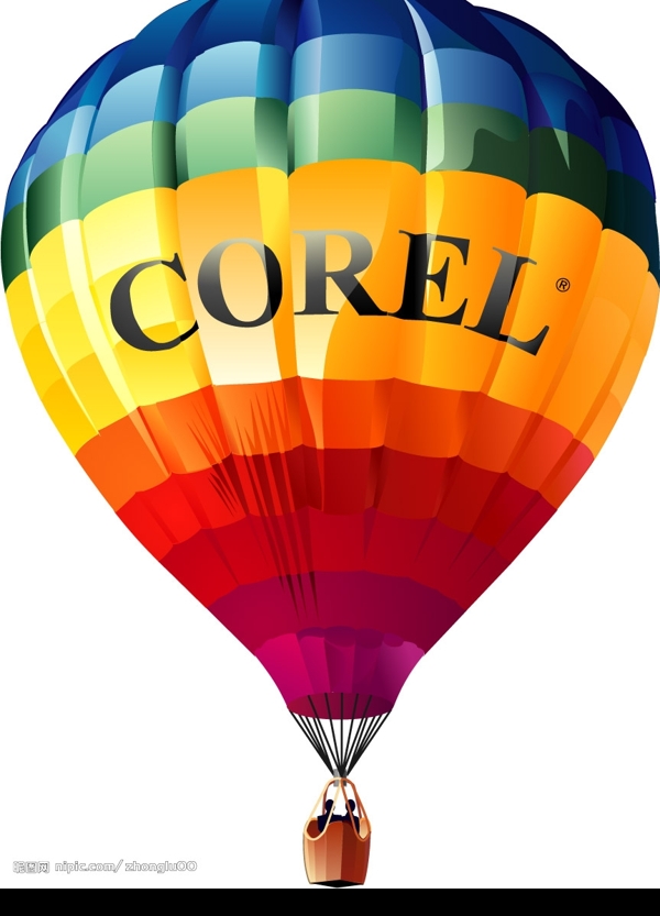 CDR热气球图片