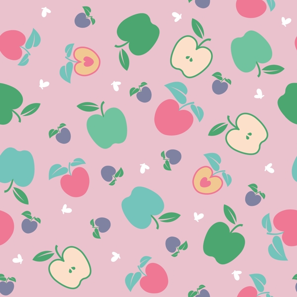 苹果花纹图片