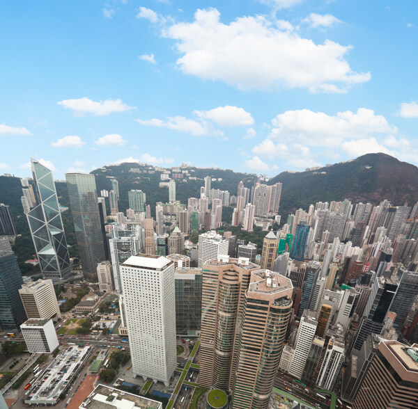 香港鸟瞰风景图片