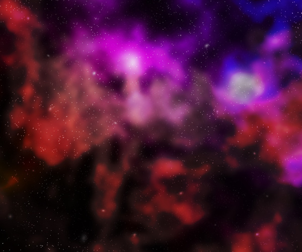 紫色的星云外层空间的背景