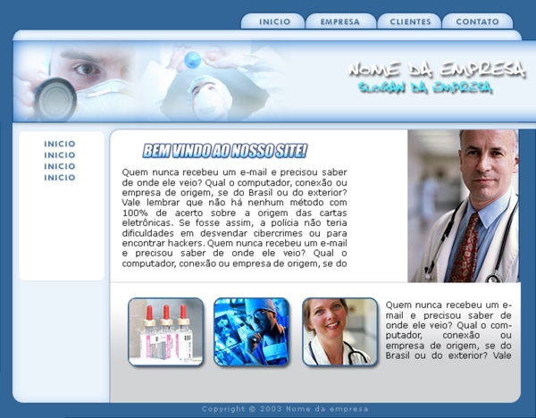 医疗研究网页模板