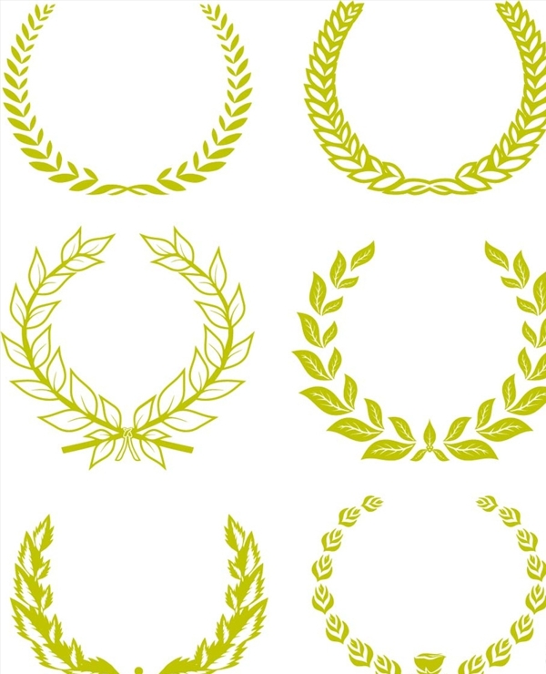麦穗橄榄枝徽章图案