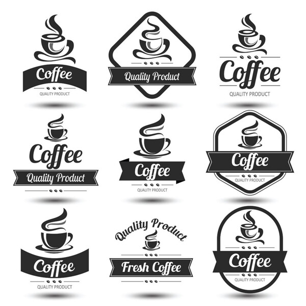 咖啡logo标签设计图片