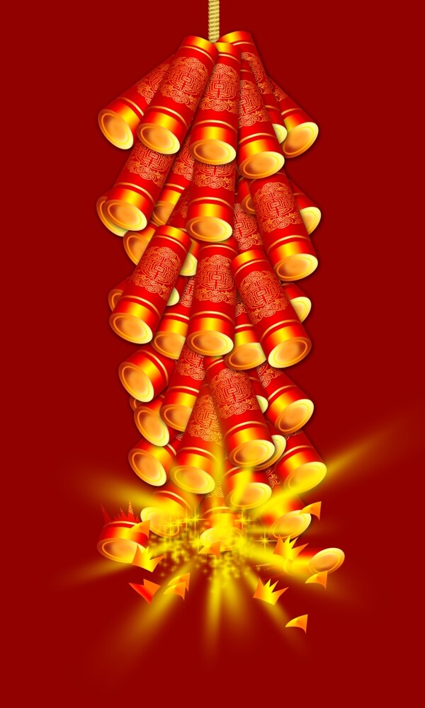 春节鞭炮图片