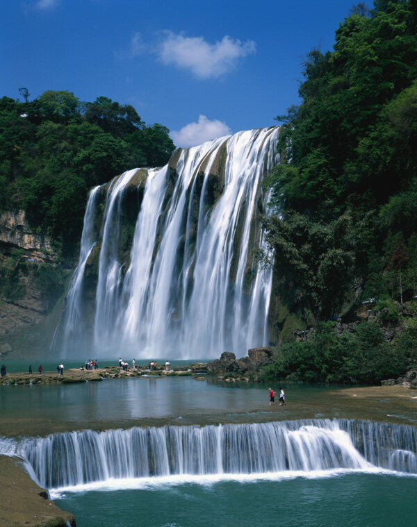 瀑布山水风景