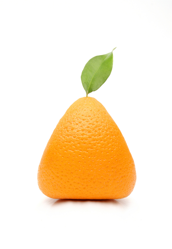 创意三角形橙子图片