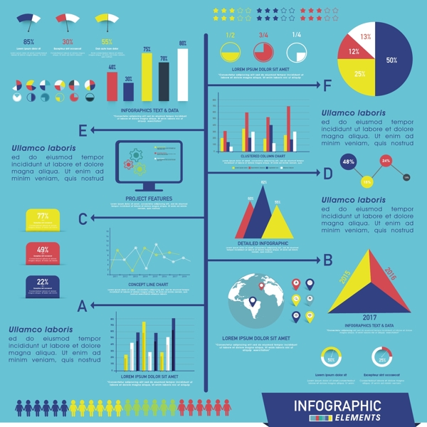 丰富多彩的图形图表元素