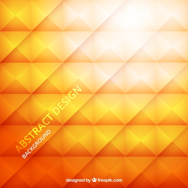 橙色菱形格背景矢量素材图片