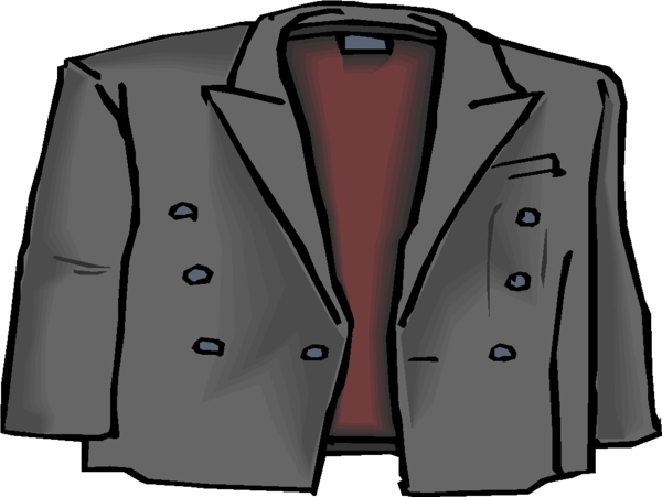 灰色调男款双排扣西服设计