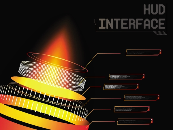 抽象火焰信息图