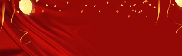 礼盒红色圣诞装饰banner背景