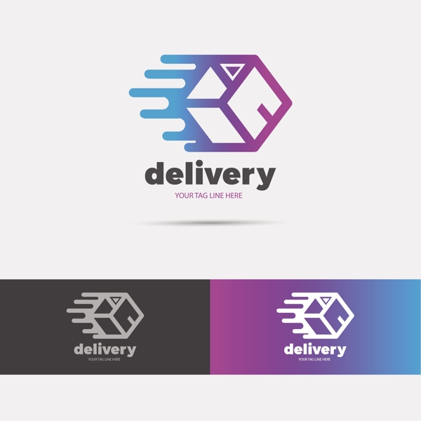 delivery交付标志logo模板