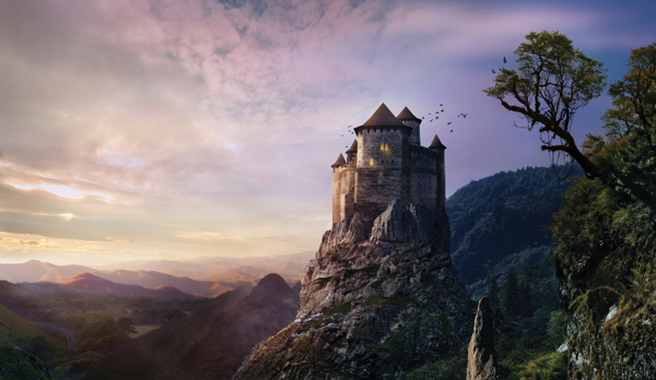 美丽城堡风景图片