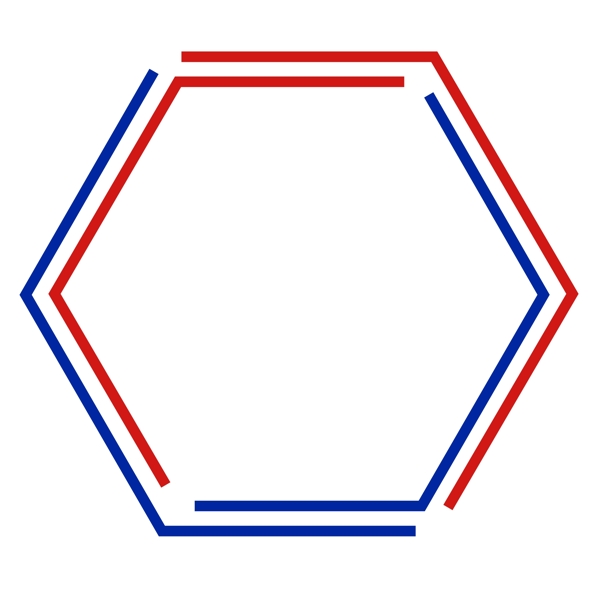 多边形边界框架设计泰国国旗的颜色