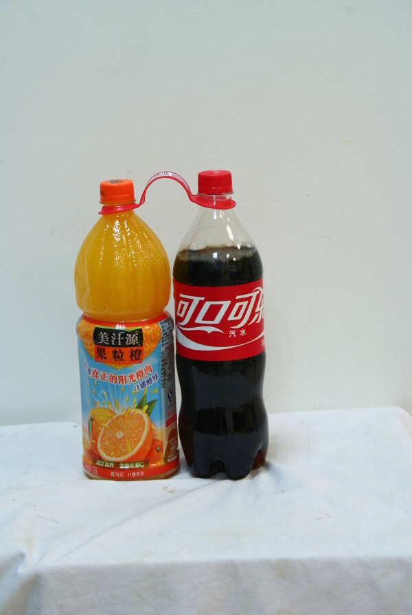 美汁源果粒橙和可口可乐组合装图片