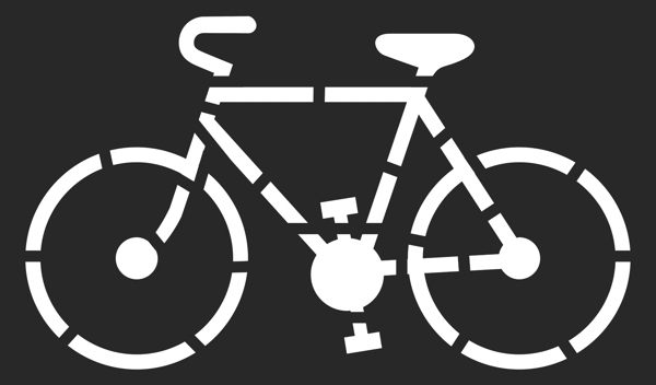 自行车喷漆镂空模板分层