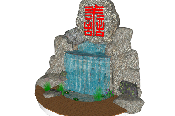 园林山水SU模型