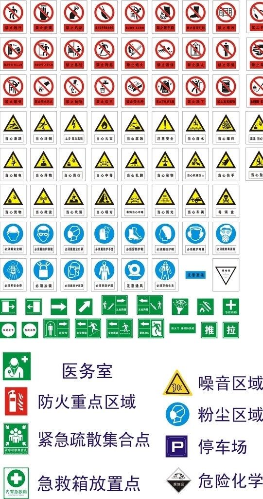 安全警示牌大集合