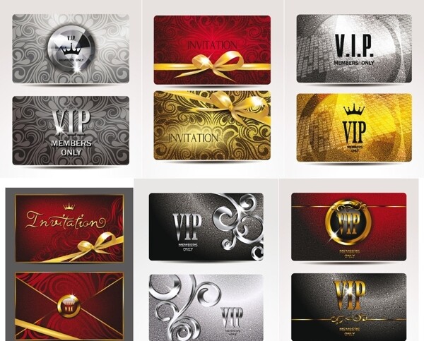 VIP会员卡设计素材模板