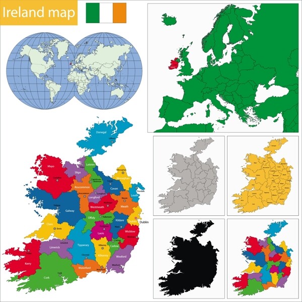 爱尔兰地图版块