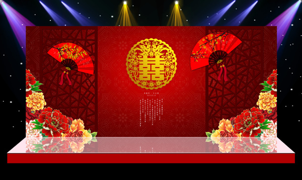 中式舞台背景