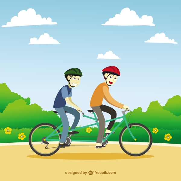 双人自行车