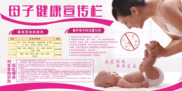 医院母子健康宣传展板