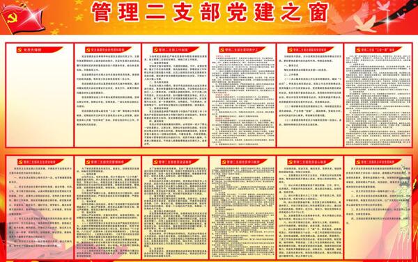 管理二支部党建之窗图片