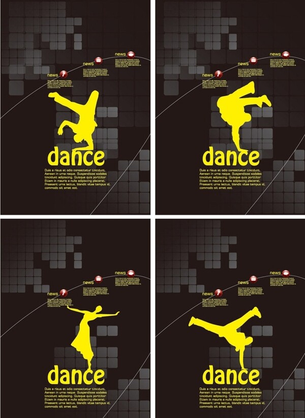 舞蹈海报背景图片