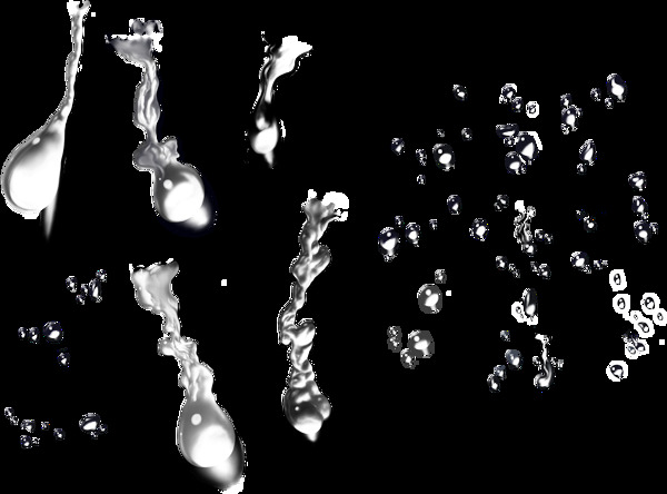 晶莹水滴免抠png透明图层素材