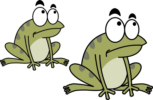 卡通小动物青蛙蛤蟆