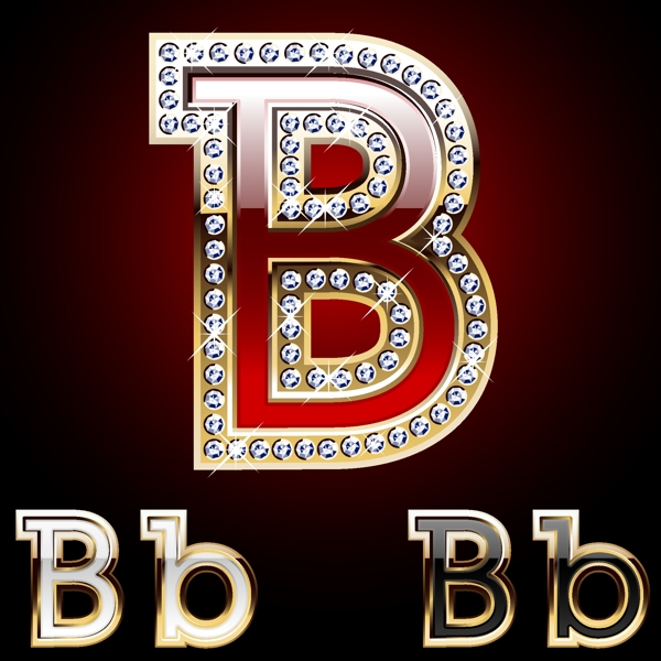 钻石B字母素材