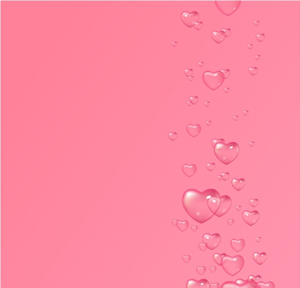 粉色气泡背景
