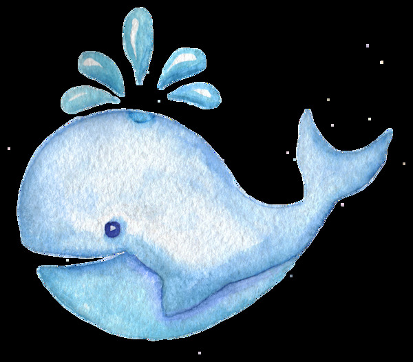 海豚卡通透明素材