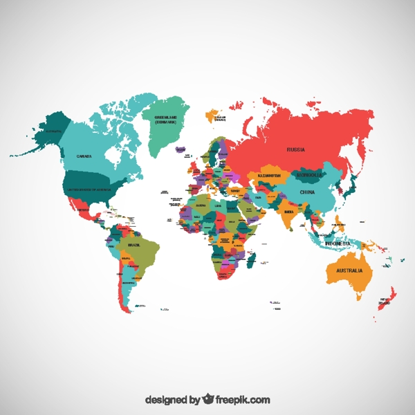 世界政治地图