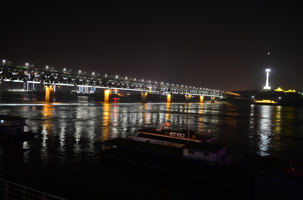 夜景长江大桥图片