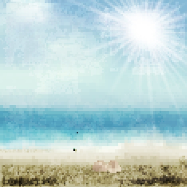 夏季海滩背景图片